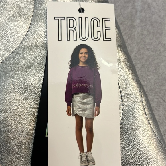 Truce Metallic Wrap Skort - Picture 10 of 11